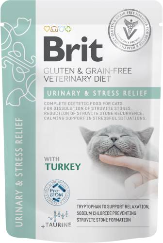 BRIT VD Urinary&Stress Relief - Plic pentru pisici - dizolvare struviti 85g